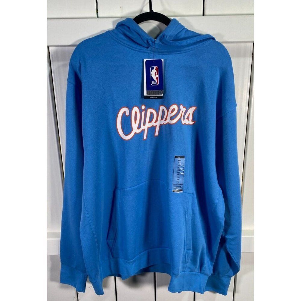 New With Tags - Nike - "Los Angeles Clippers" Hoodie - Blue 2XL
